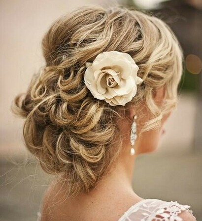 curled, lace and up-do