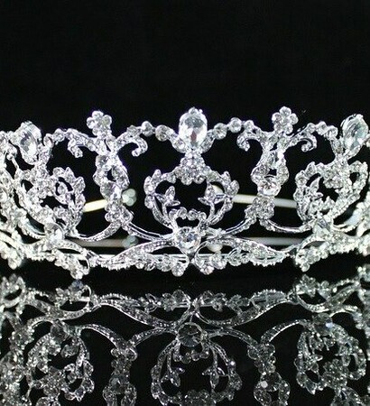 diamonds, tiara and bride