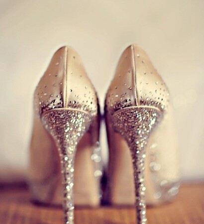 Jimmy Choo, silver and glitter