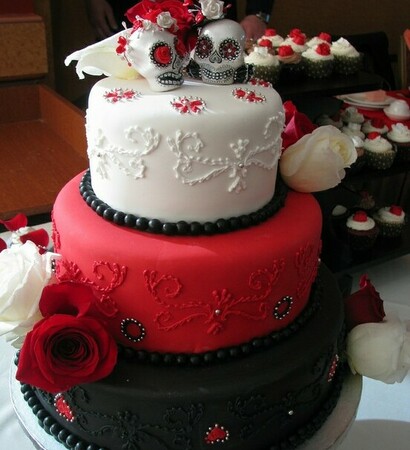 wedding cake, Halloween and black