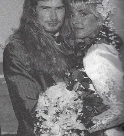mustaine's wedding, pam and Pamela