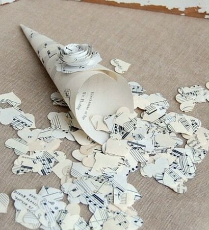 confetti, music and beautiful