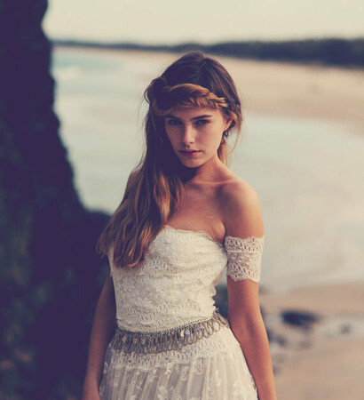 dress, lace and bohemian