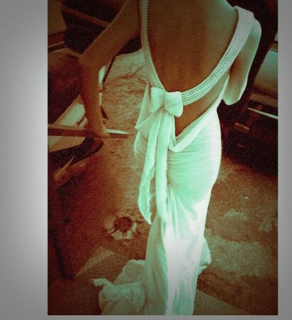 dress, white and nice