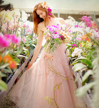 garden, woman and bridal