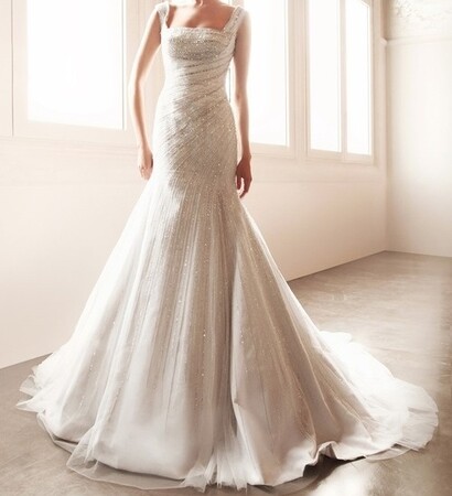 dress, tulle and satin