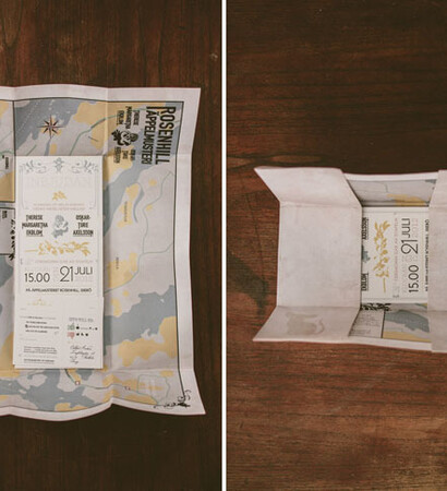 map and invitation