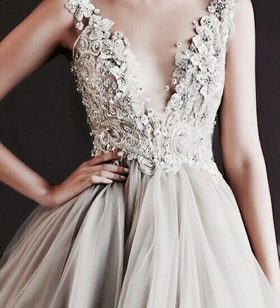 pretty, wedding dress and girly