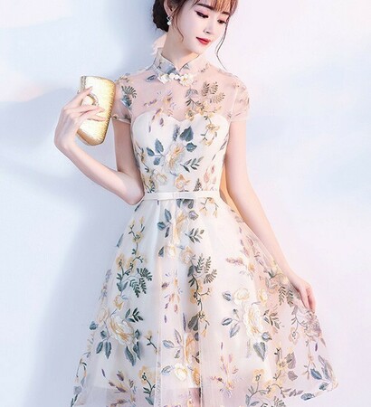 modern qipao, cheongsam and dress