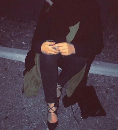 winter, night and black