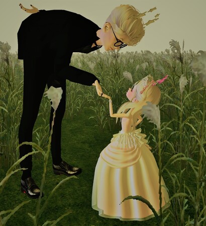 daughter, sunset and princess and king