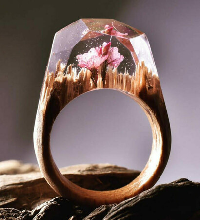 wood, beautiful and ring