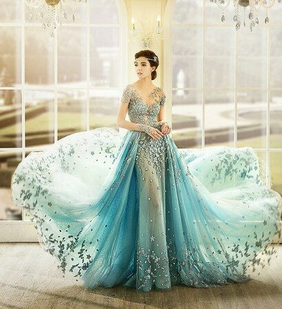 blue, fashion and beautiful
