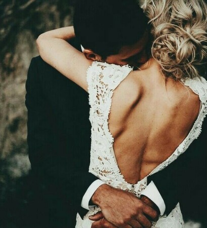 couple, dress and love