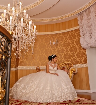 white, bride and dress