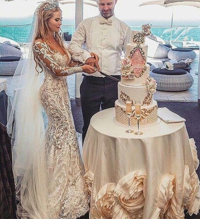 marriage, bride and cake