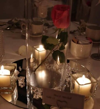 red, elegance and velas