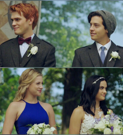 camila mendes, jughead and cole sprouse