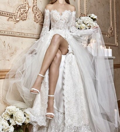 black gowns, tulle dress and wedding dress