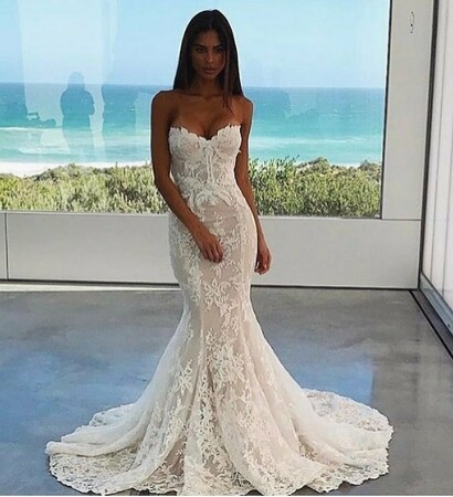 white, robe and wedding dress