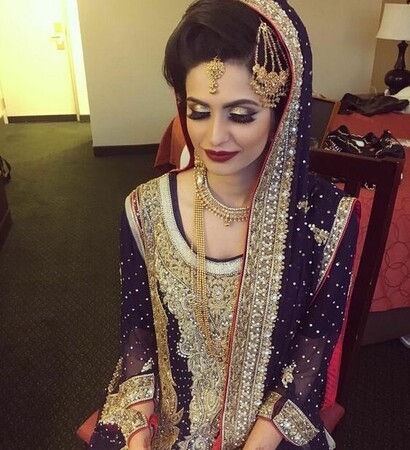 south asian, bridal makeup and indian bride