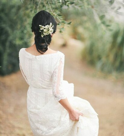 dress, feminine and hair