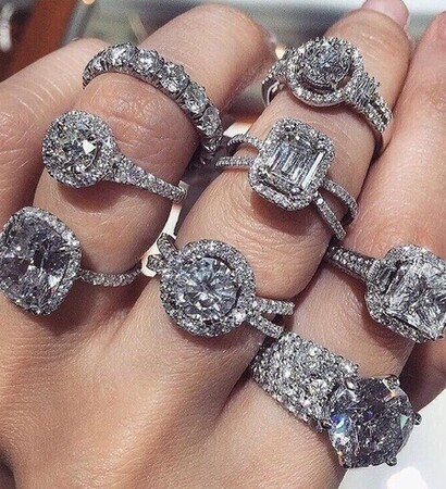 rings, luxury and love