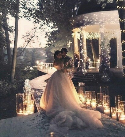 couple, marriage and wdding dress
