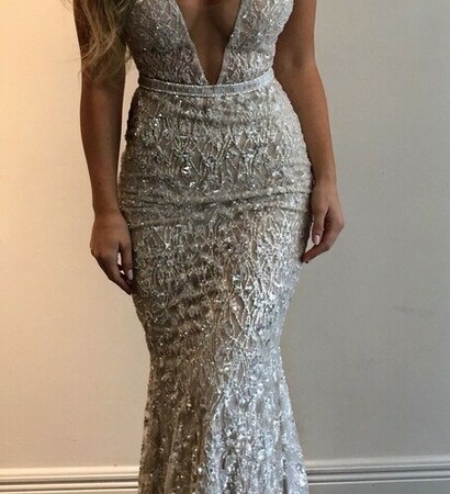 dress, makeup and glitter