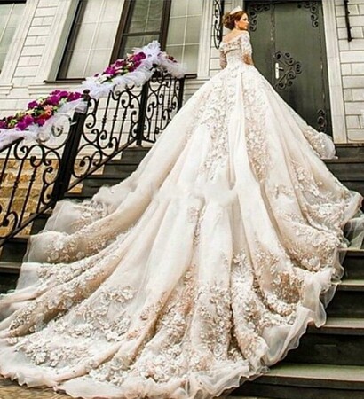 princess, gown and lace