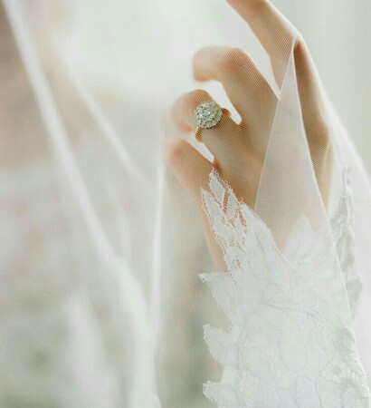 dress, ring and wedding dress