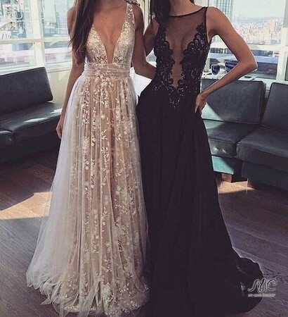 black, dresses and pose
