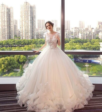 fashion, bride and wedding dress