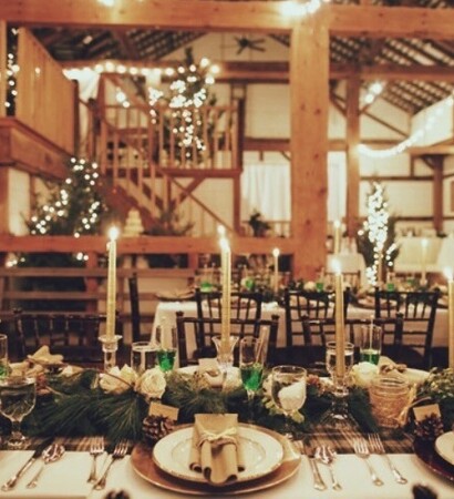 barn, winter rustic wedding and winter wedding