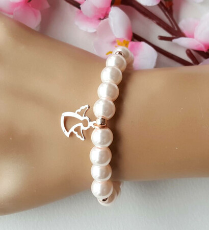 wedding event, soft pink wedding and flower girl jewelry