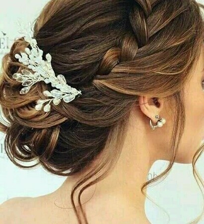 trenza, boda and women