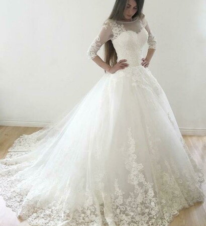 wedding dress, bride and white dress
