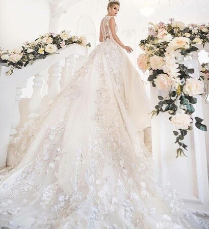 wedding dress, fashion and design