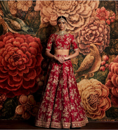 embroidery, red and desi culture
