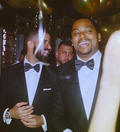 Drake, suit and celebrations