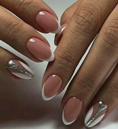 amazing, franch nail and white