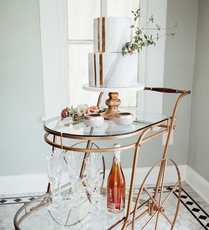 dream wedding, marble and copper