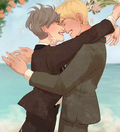 vmin, wedding au and art drawing