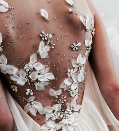 silver, gown and style