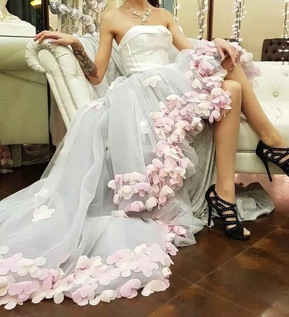 outfit, dress and white