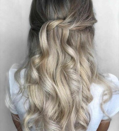 bridesmaid hairstyles, wedding hair and hair inspo
