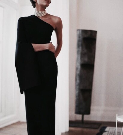 dresses, style and black