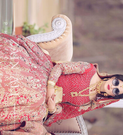 muslim bride, lehenga and desi