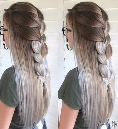 flowers, blonde and braid