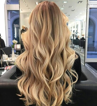 wavy, long hair and luxury